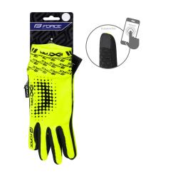 Force EXTRA fluo cyklorukavice jaro-podzim