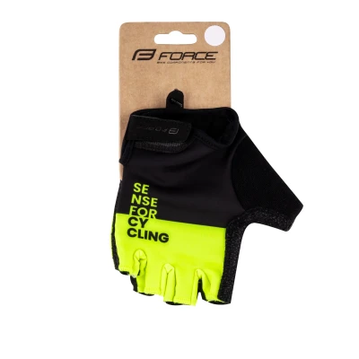 Force Rukavice FINE černo-fluo
