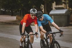 Force LINE šedo-černé cyklorukavice bez zapínání