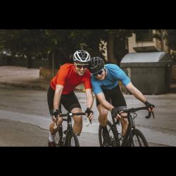 Force LINE šedo-černé cyklorukavice bez zapínání