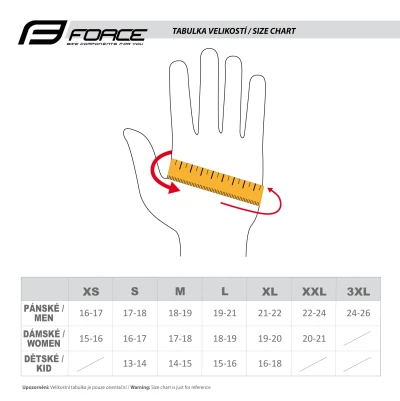Force Rukavice LOOSE žluté