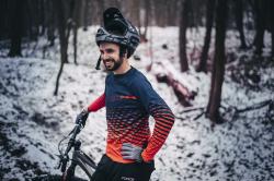 Force MTB ANGLE letné šedo-čierne cyklorukavice