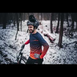 Force MTB ANGLE letné šedo-čierne cyklorukavice