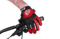 Force MTB AUTONOMY červené cyklistické rukavice