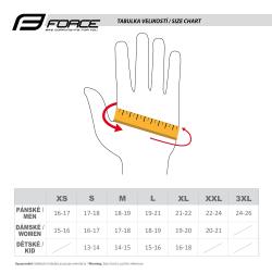 Force MTB AUTONOMY červené cyklistické rukavice