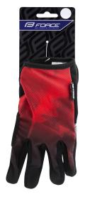 Force MTB CORE červené letní rukavice