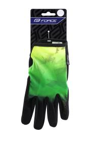 Force MTB CORE fluo zelené letné rukavice