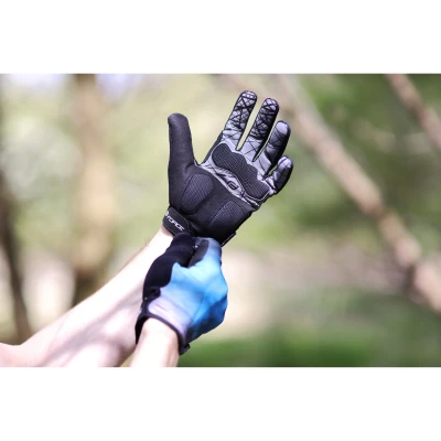 Force MTB CORE letní modré cyklorukavice