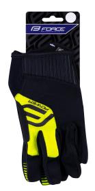Force MTB POWER černo-fluo cyklistické rukavice
