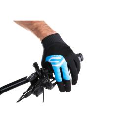 Force MTB POWER čierno-modré cyklistické rukavice