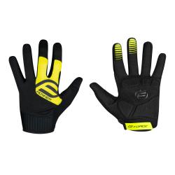 Force MTB POWER čierno-fluo cyklistické rukavice