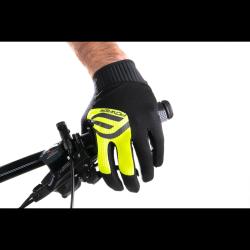 Force MTB POWER černo-fluo cyklistické rukavice