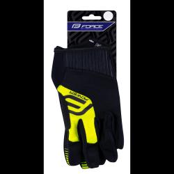 Force MTB POWER černo-fluo cyklistické rukavice