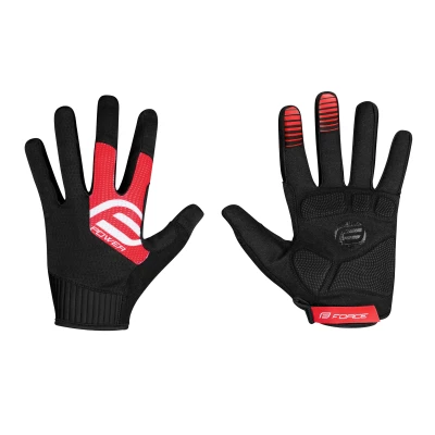 Force MTB POWER černo-červené cyklistické rukavice Force MTB POWER černo-červené cyklistické rukavice