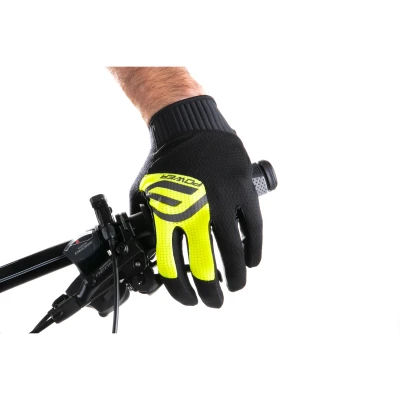 Force MTB POWER černo-fluo cyklistické rukavice