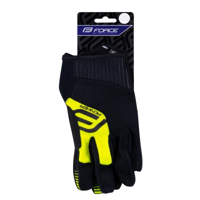 Force MTB POWER černo-fluo cyklistické rukavice