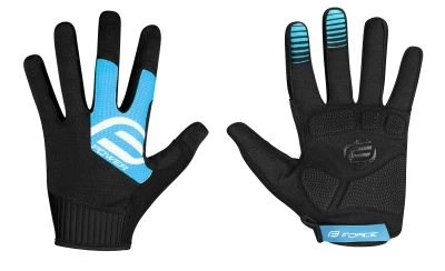 Force MTB POWER černo-modré cyklistické rukavice