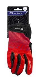 Force Rukavice MTB SWIPE červené letní