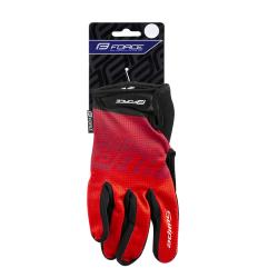 Force Rukavice MTB SWIPE červené letné
