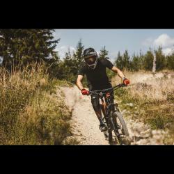 Force Rukavice MTB SWIPE červené letní