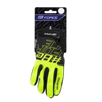 Force Rukavice MTB SWIPE černo-fluo letní