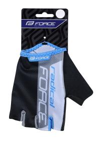 Force RADICA černo-bílo-modré cyklistické rukavice