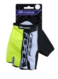 Force RADICAL fluo-bílo-černé cyklistické rukavice