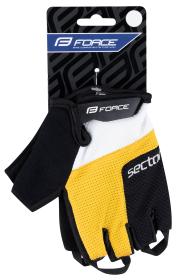 Force Rukavice SECTOR gel černo-žluté