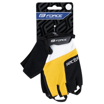 Force Rukavice SECTOR gel černo-žluté
