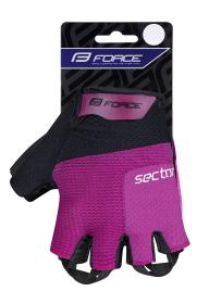 Force Rukavice SECTOR LADY gel černo-růžové