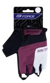 Force Rukavice SECTOR LADY gel černo-fialové POUZE XXL (VÝPRODEJ)