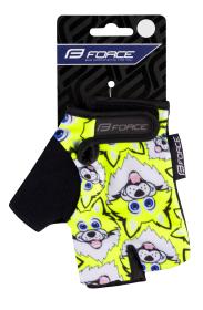 Force Rukavice WOLFIE KID fluo