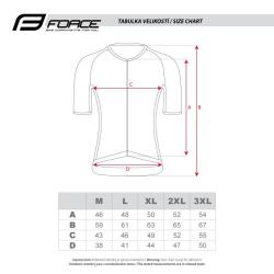 Force SCRIPT cihlový cyklodres - kr. rukáv POUZE XL (VÝPRODEJ)