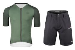 Force SCRIPT zelený cyklodres - kr. rukáv + Force BLADE MTB černé cyklokraťasy Force SCRIPT zelený cyklodres - kr. rukáv + Force BLADE MTB černé cyklokraťasy