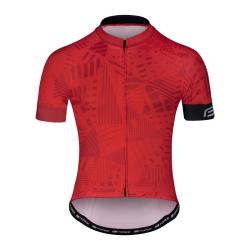 Force SHARD červený cyklistický dres - krátký rukáv POUZE S (VÝPRODEJ)