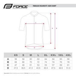 Force SHARD červený cyklistický dres - krátký rukáv POUZE S (VÝPRODEJ)