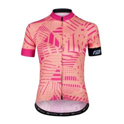 Force SHARD LADY meruňkový dámský cyklodres - kr. rukáv POUZE M (VÝPRODEJ)