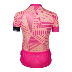 Force SHARD LADY meruňkový dámský cyklodres - kr. rukáv POUZE M (VÝPRODEJ)