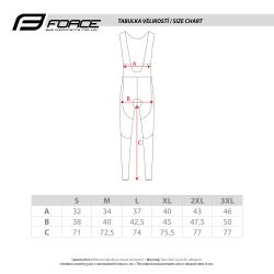 Force SHIELD černé cyklokalhoty se šráky a vložkou