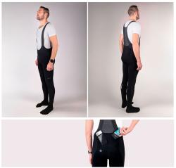 Force SHIELD černé cyklokalhoty se šráky bez vložky