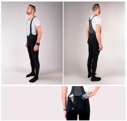 Force SHIELD černé cyklokalhoty se šráky bez vložky