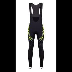 Force SPIKE černo-fluo cyklokalhoty se šráky a vložkou kalhoty Force SPIKE černo-fluo cyklokalhoty se šráky a vložkou kalhoty