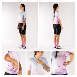 Force SPLASH LADY růžovo-modrý dámský dres - kr. rukáv POUZE M (VÝPRODEJ)