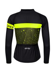Force SPRAY LADY army-fluo dámský cyklodres - dl. rukáv