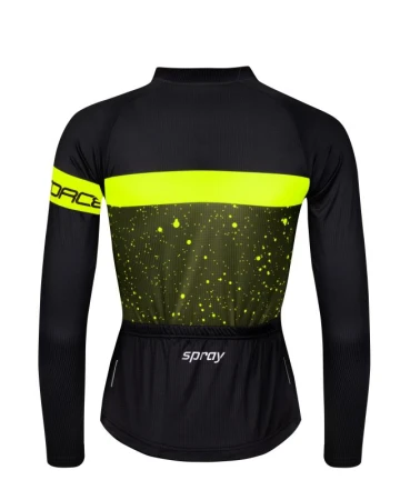Force SPRAY LADY army-fluo dámský cyklodres - dl. rukáv