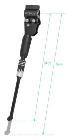 Force Stojan BAL 24-29[34] Al zadní+redukce, černý (VÝPRODEJ)