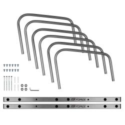 Force Stojan parkovací na 3 kolesá, oceľ, strieborný