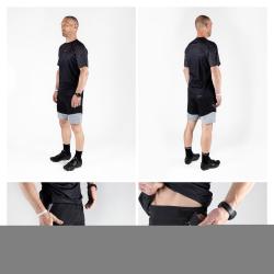 Force STORM čierno-sivé cyklokraťasy s odnímateľnou vložkou