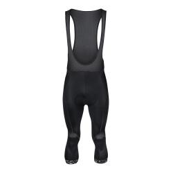 Force STORY čierne 3/4 cyklo nohavice s šrákmi a vložkou