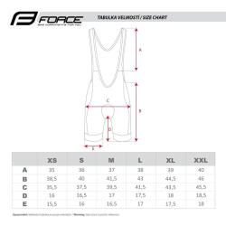 Force STRIPE LADY černé dámské cyklokraťasy se šráky a vložkou POUZE XL (VÝPRODEJ)